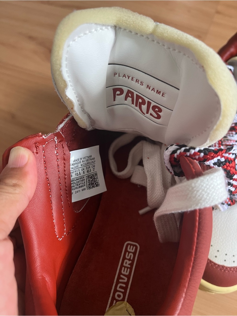 Converse Weapon OX Paris Men’s Walking Shoes Size 9.0 Ritual Red White Sneakers - Picture 10 of 10